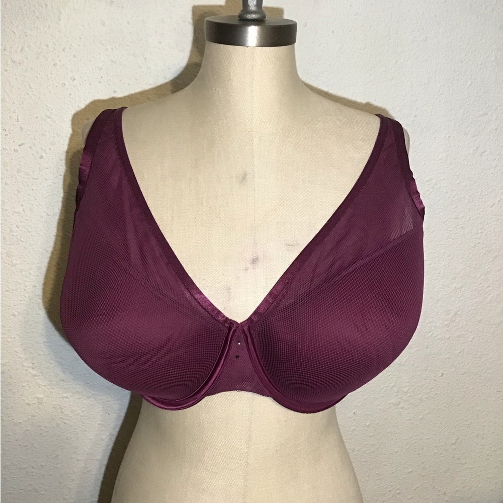 Curvy couture purple wired bra size 44DD